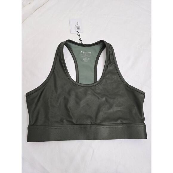 NWT All Access for Bandier Front Row Sports Bra Dark Green Size S/P - Picture 4 of 5